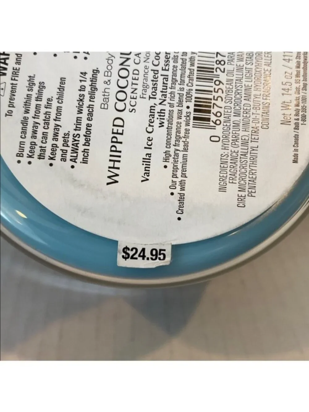 Bath & Body Works “Whipped Coconut Milkshake” New 3 Wick Candle